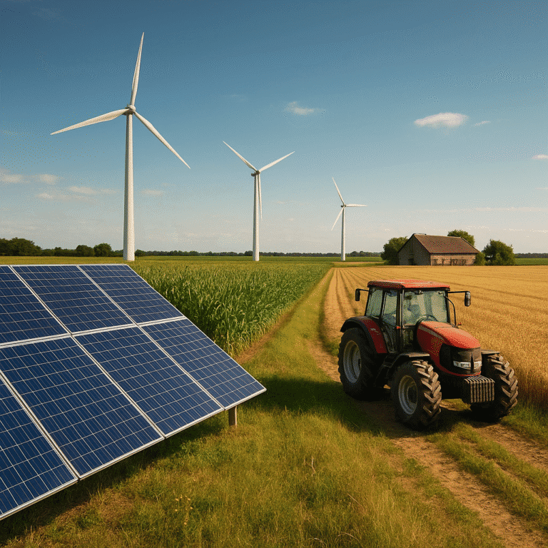 Les énergies renouvelables dans les exploitations agricoles