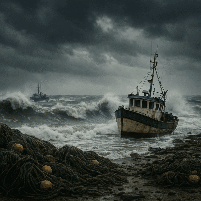 Les impacts des tempêtes sur les zones de pêche
